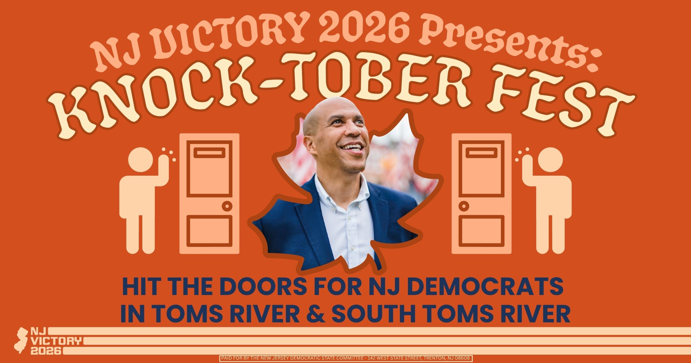 HIT THE DOORS FOR NJ DEMOCRATS in South Tom's River & Tom's River image