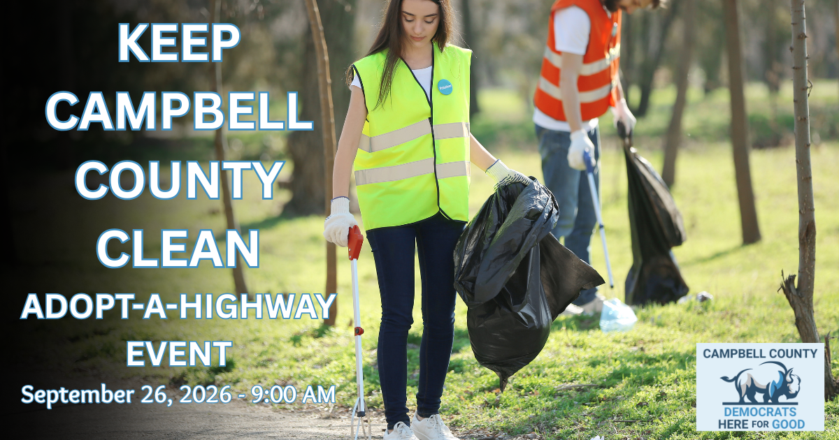 Adopt-A-Highway Clean Up Event With The Campbell County Democrats
