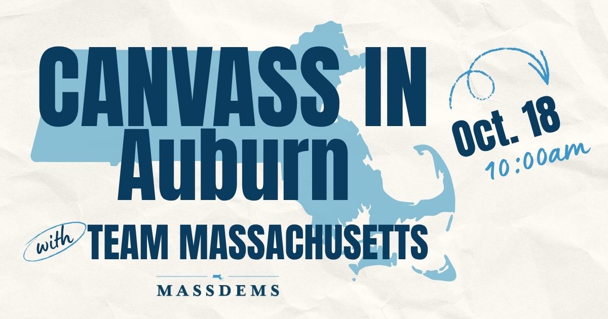 Canvass with Team Massachusetts in Auburn! image