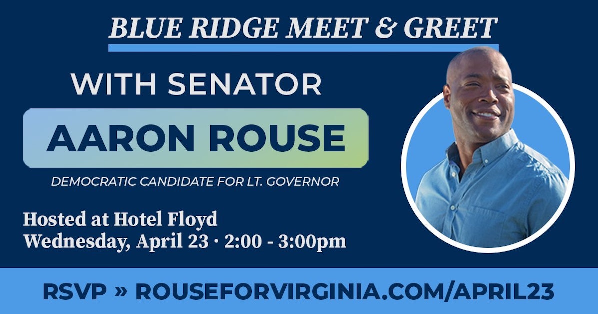 Blue Ridge Meet and Greet with Aaron Rouse! · Mobilize