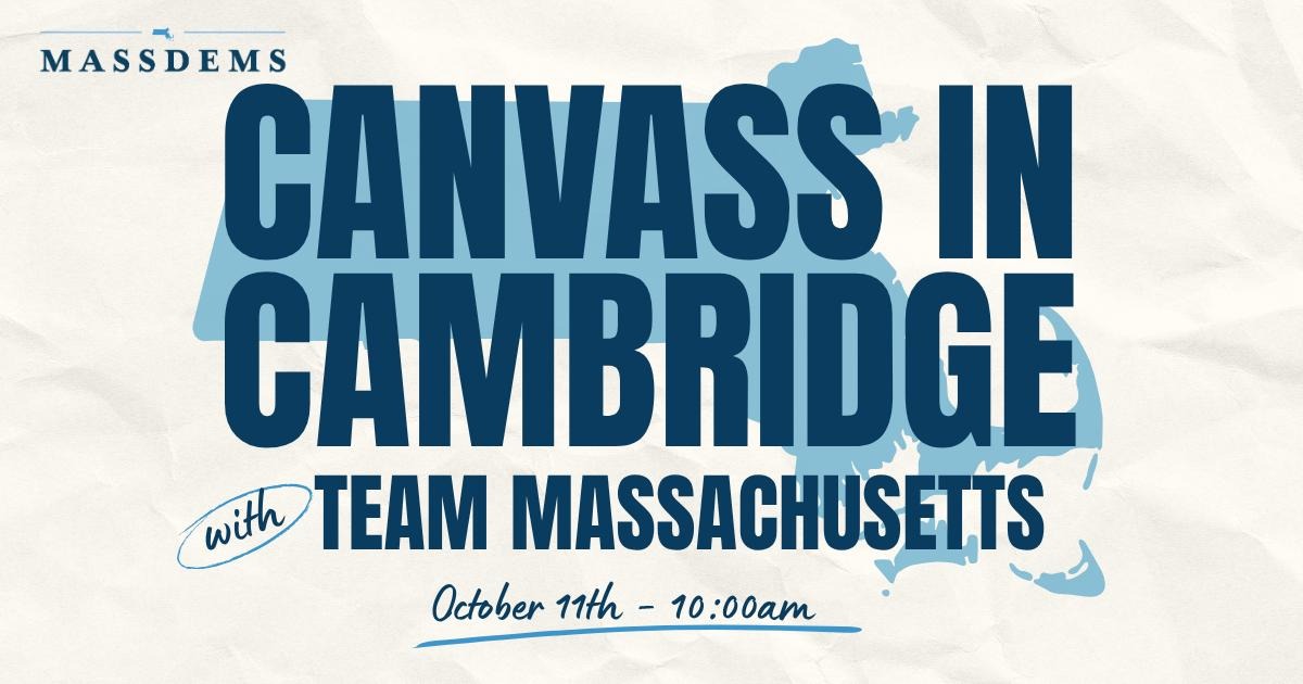 Canvass with Team Massachusetts in Cambridge! image