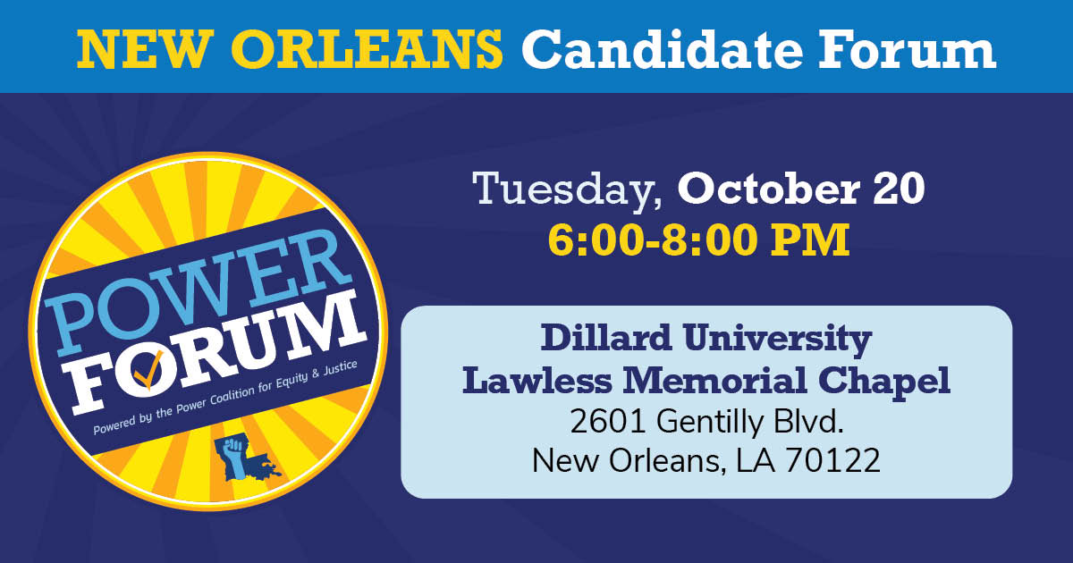 Fall Candidate Forum New Orleans