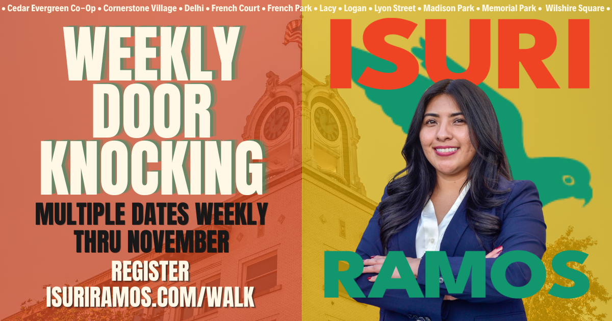 Door Knocking for Isuri for Santa Ana City Council Ward 6 image
