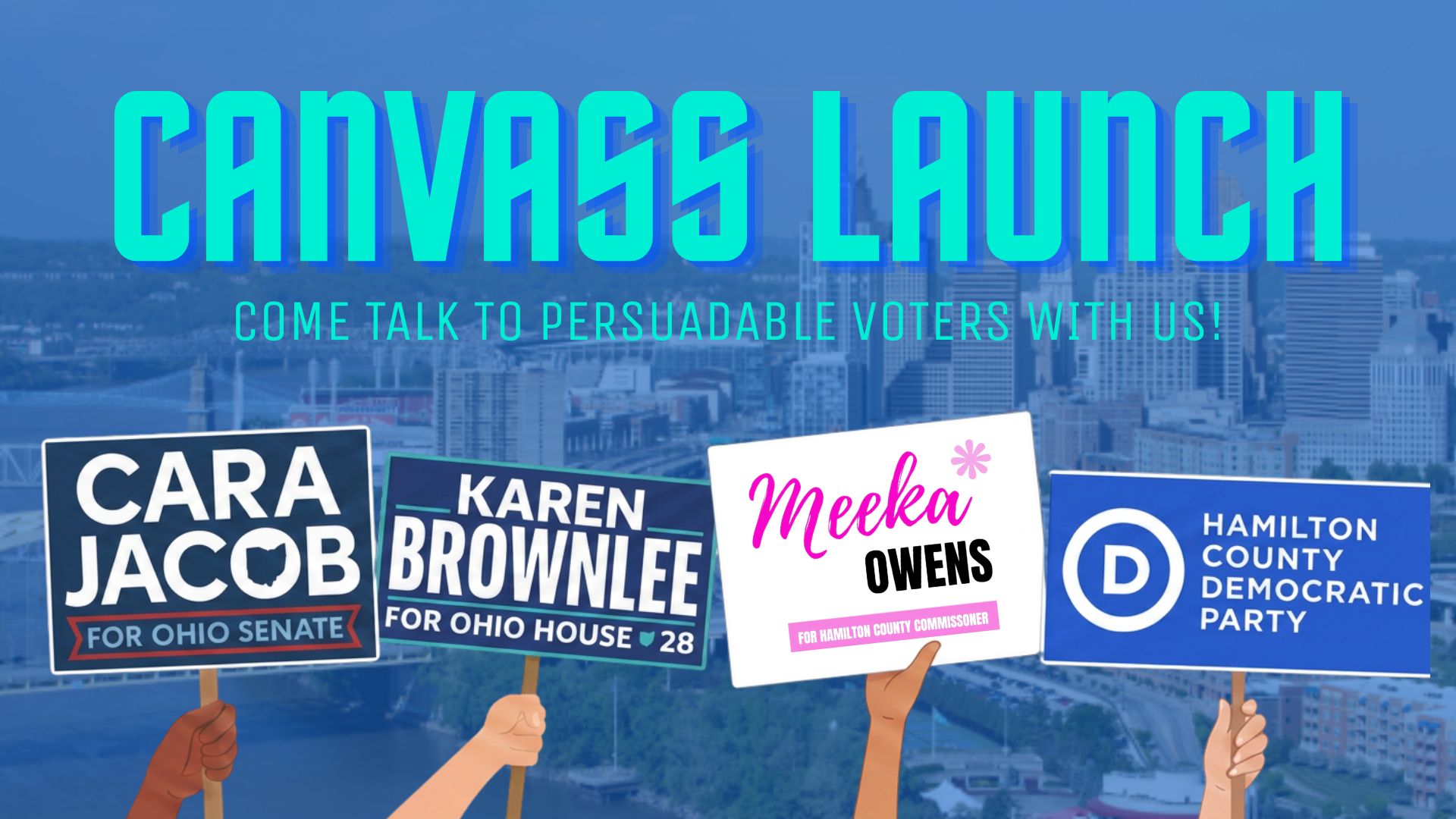 Karen Brownlee, Meeka Owens, & Cara Jacobs Canvass Launch!