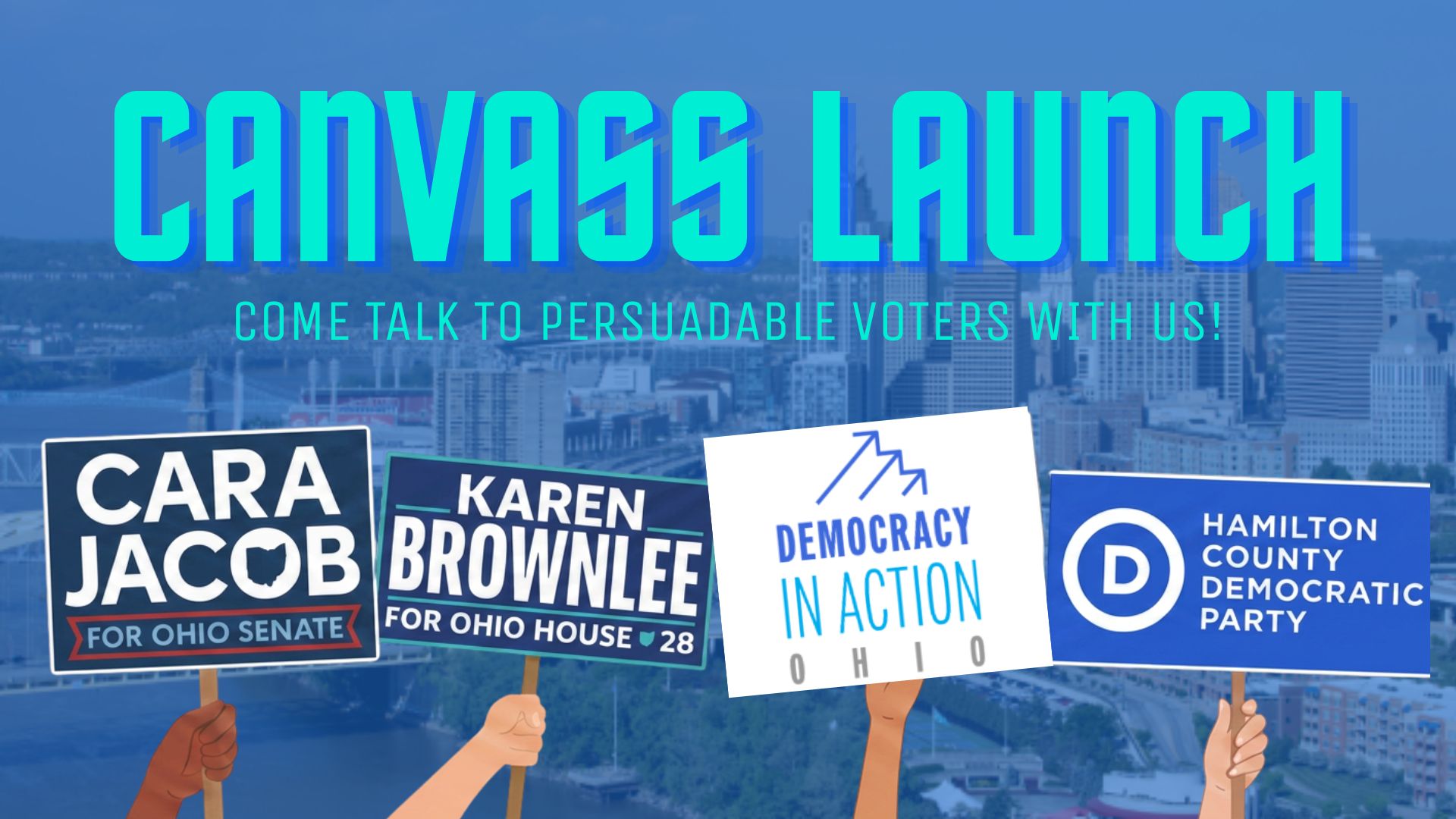 DIA, Cara Jacobs, and Karen Brownlee Joint Canvass in Loveland