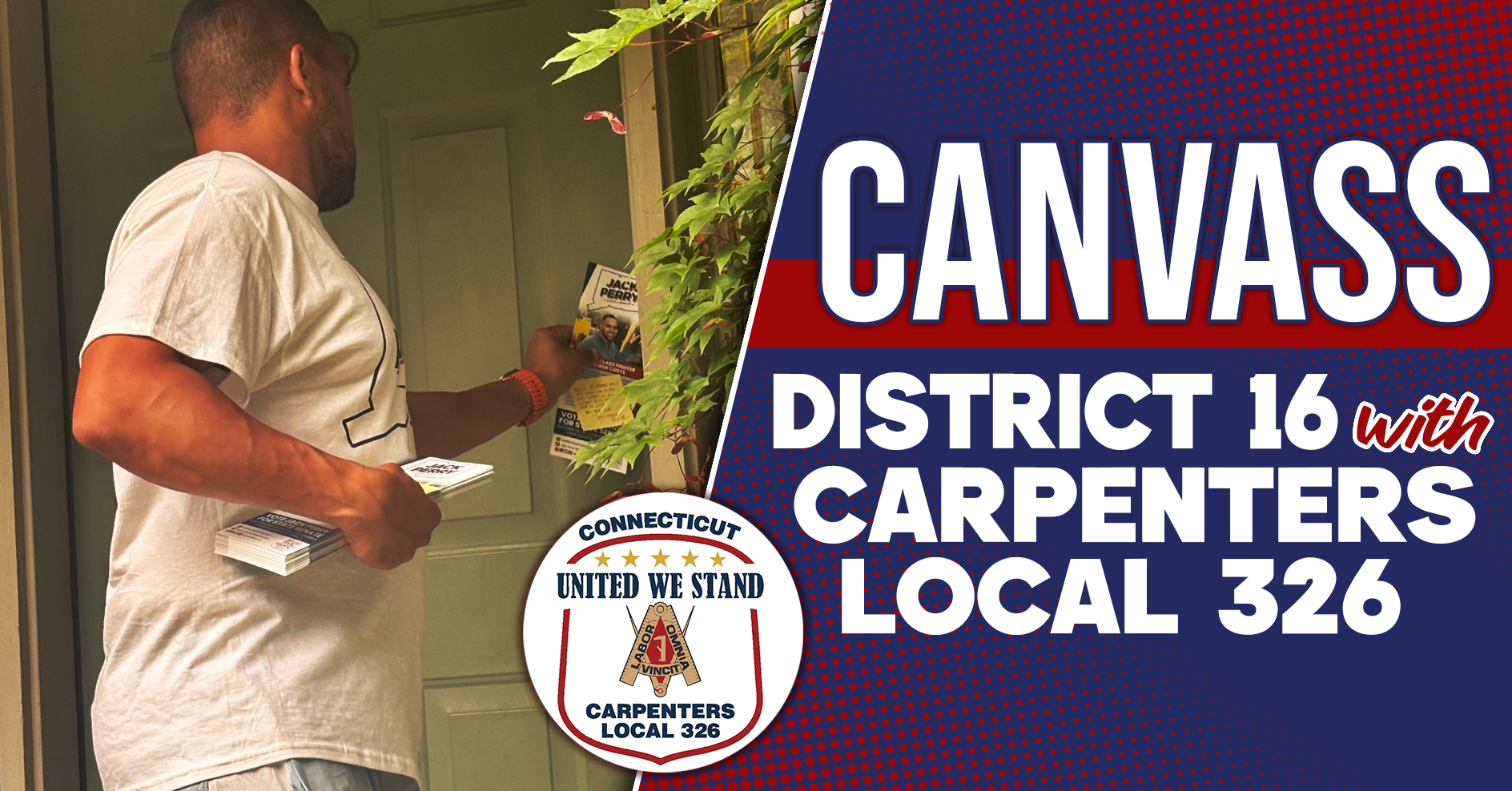 Carpenters' Local 326 Canvass for Jack - Southington, CT image