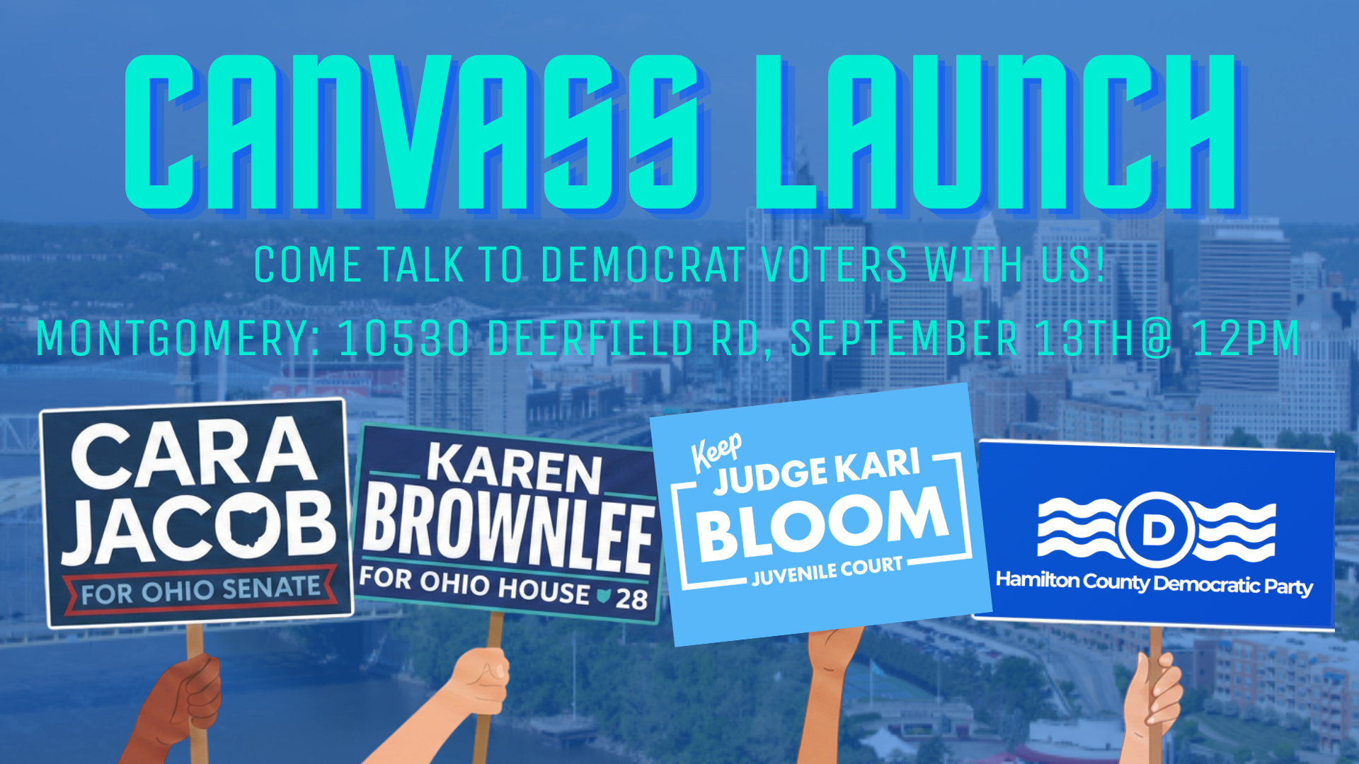 Brownlee/Jacob/Bloom GOTV Joint Canvass Launch