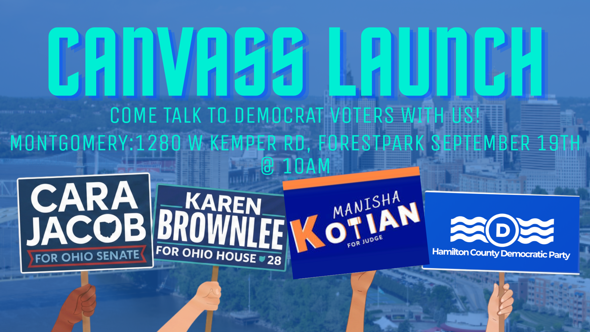 Brownlee/Jacob/Kotian GOTV Joint Canvass Launch