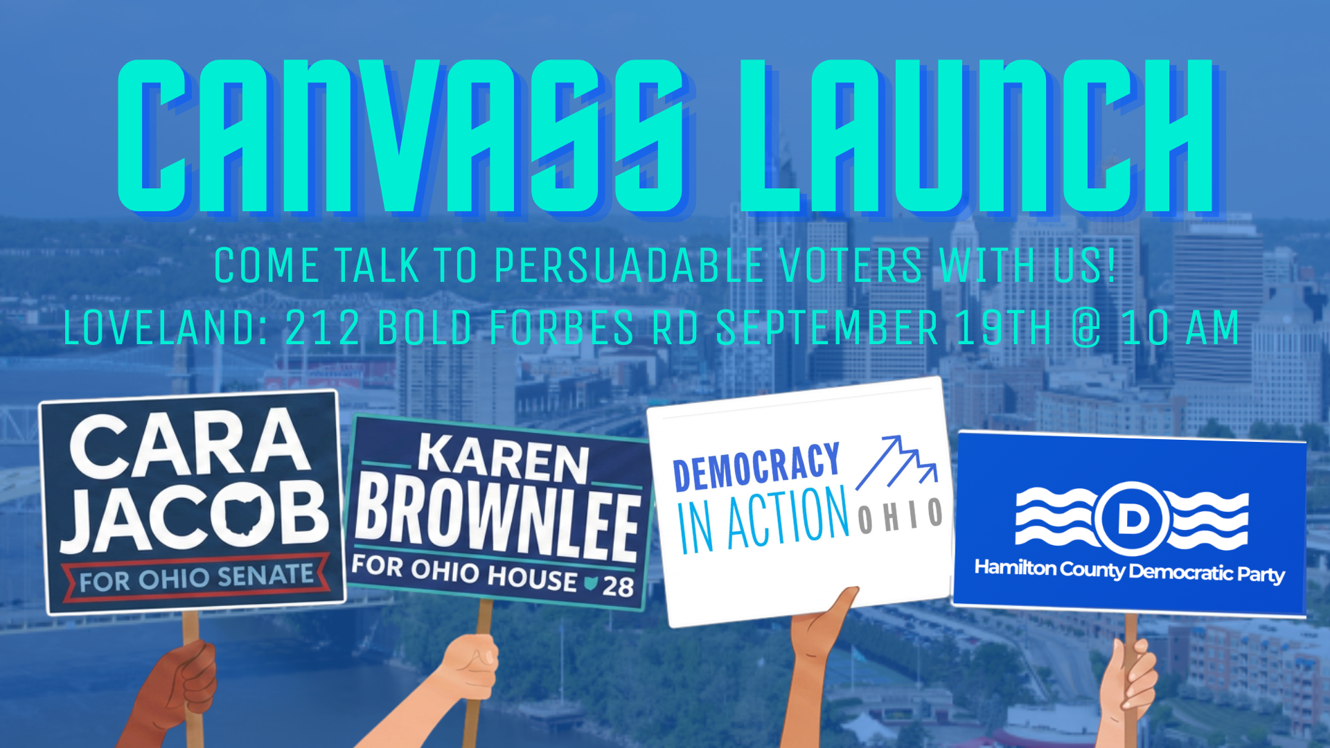 DIA/Brownlee/Jacob Joint Canvass Launch