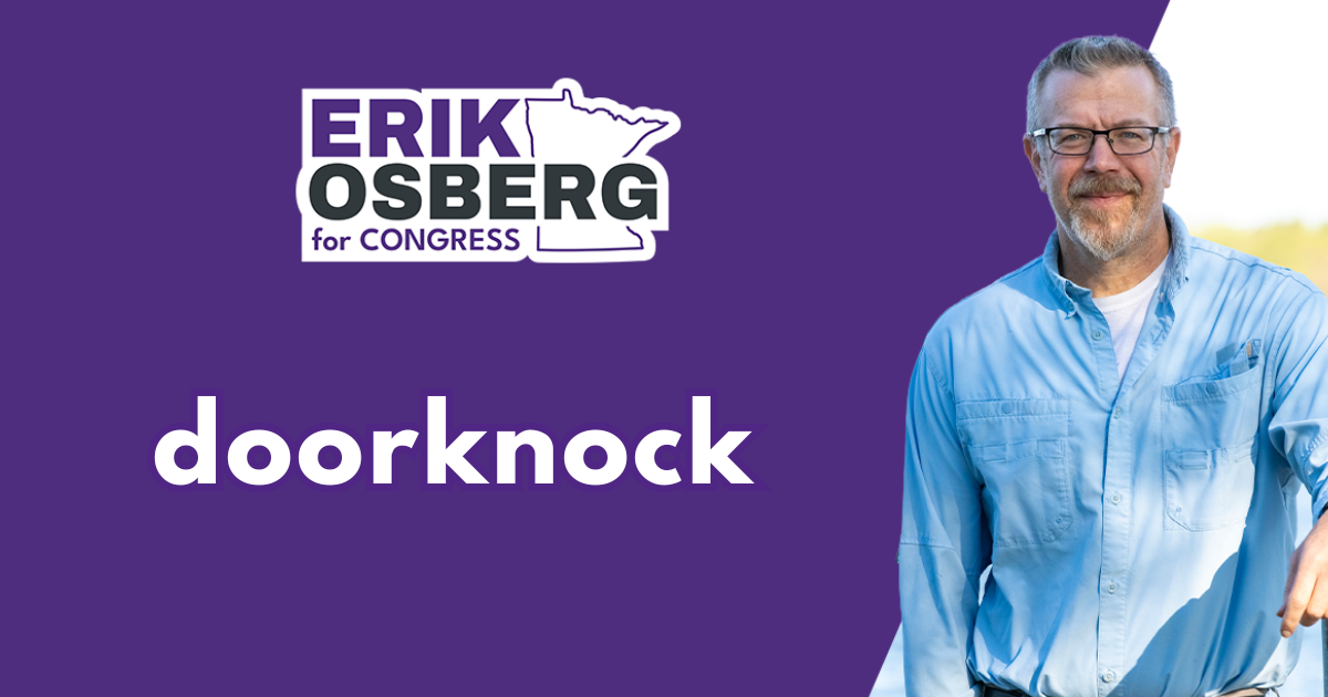 Doorknock with Erik in Little Falls