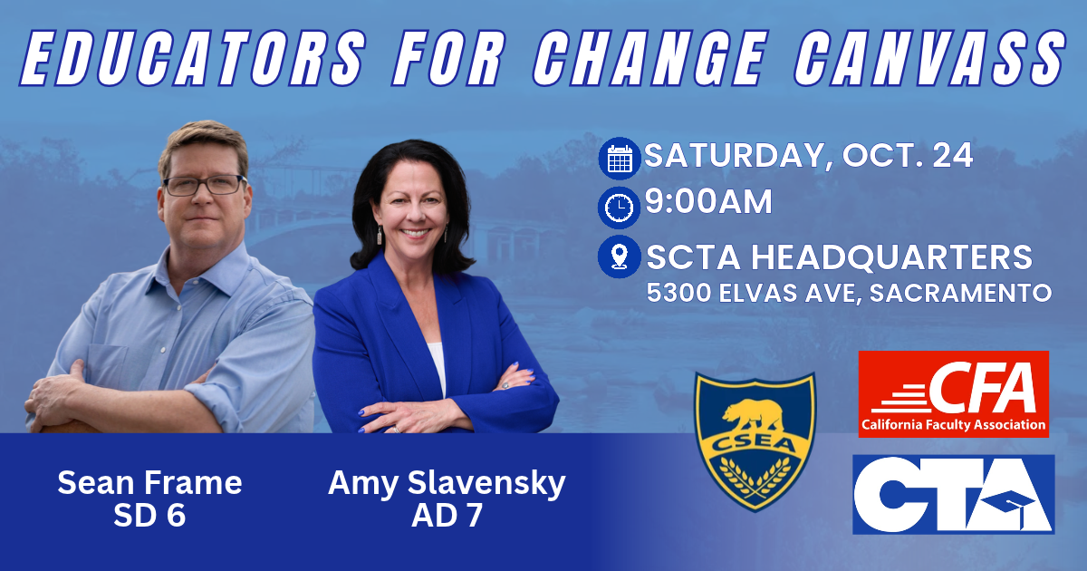 Educators for Change with CFA, CSEA, and CTA image