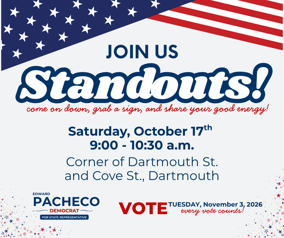 Ed Pacheco for 9th Bristol State Rep Stand Out image