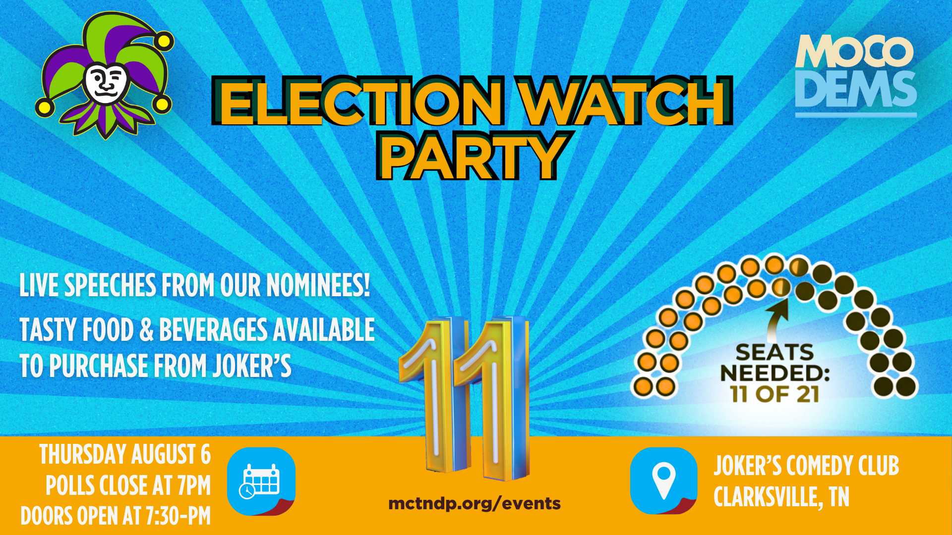 August Election Watch Party