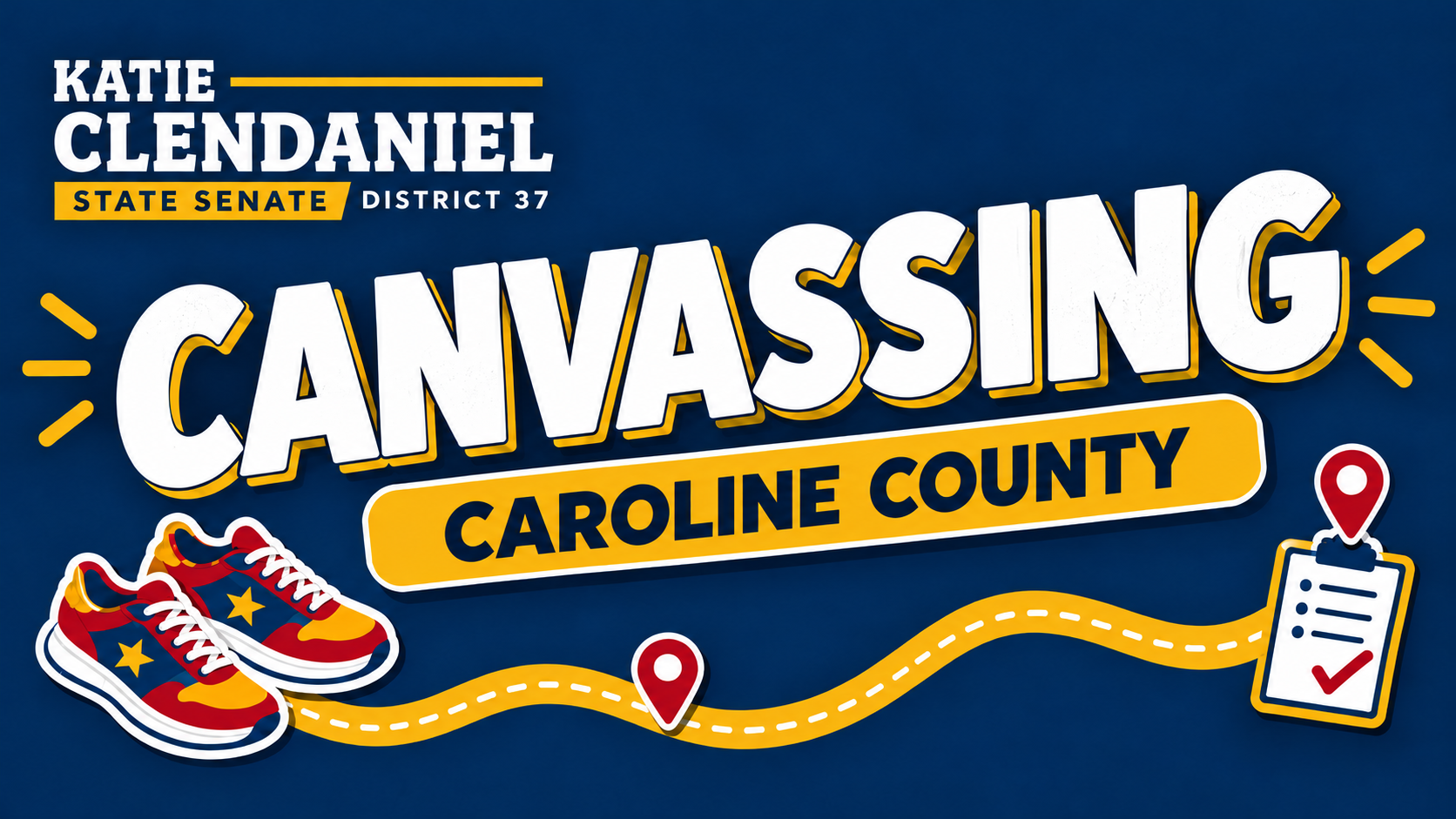 Caroline County Canvassing with Katie Clendaniel image