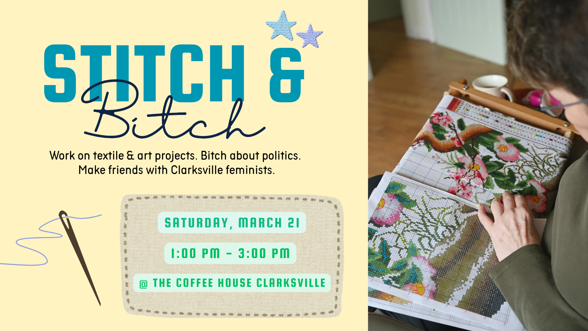 March Stitch & Bitch