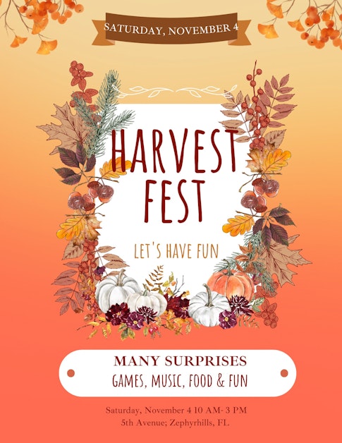 Harvest Festival in Zephyrhills · Pasco County DEC