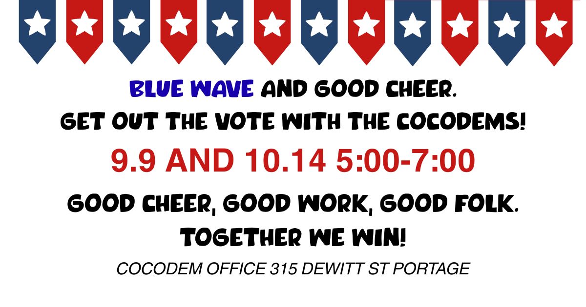 Blue Wave & Cheers! GOTV With The CoCoDems. image