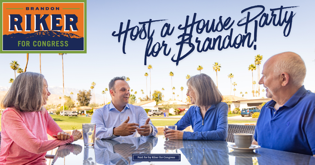 Host a House Party for Brandon Riker! · Mobilize
