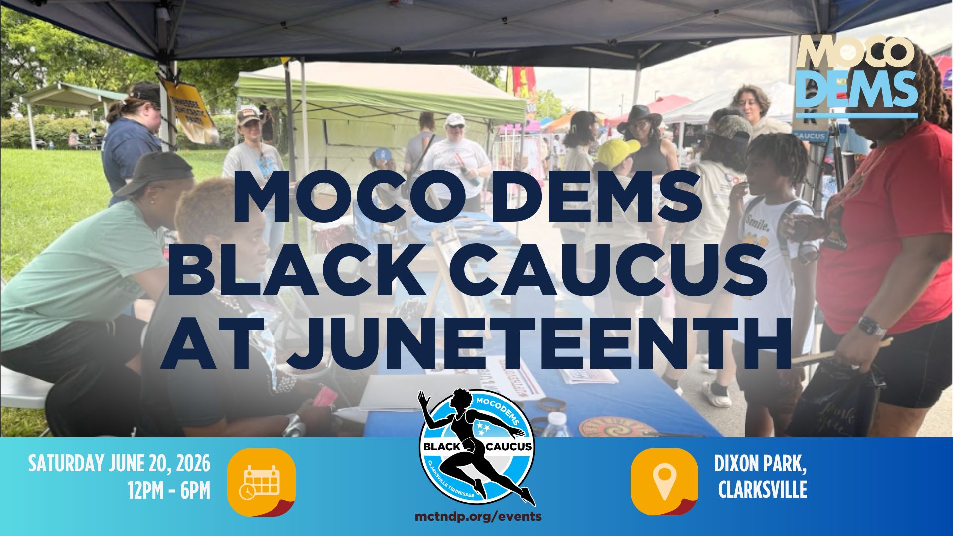 MoCo Dems Black Caucus at the 2026 Juneteenth Block Party