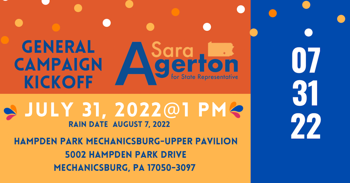 Sara Agerton's General Election Campaign Kick-Off · Friends of Sara Agerton