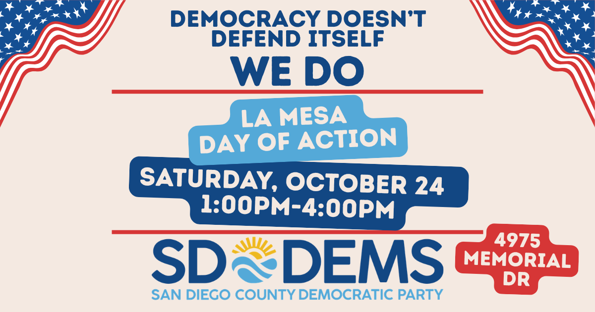 La Mesa Day of Action: Get out the Vote for Democrats! image