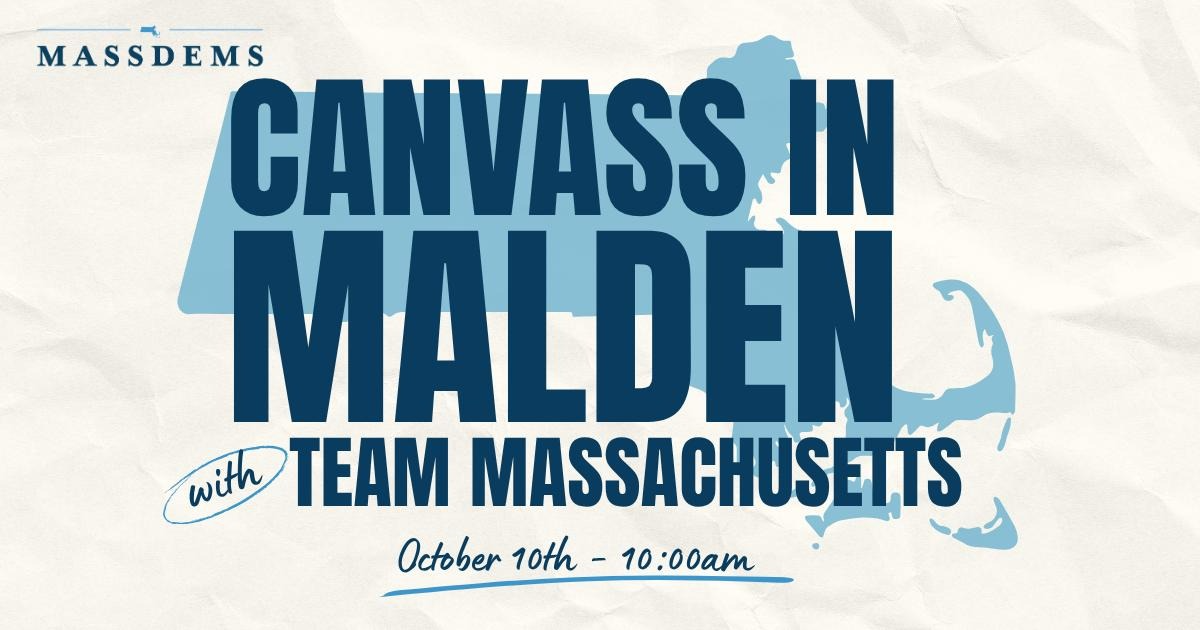 Canvass with Team Massachusetts in Malden! image