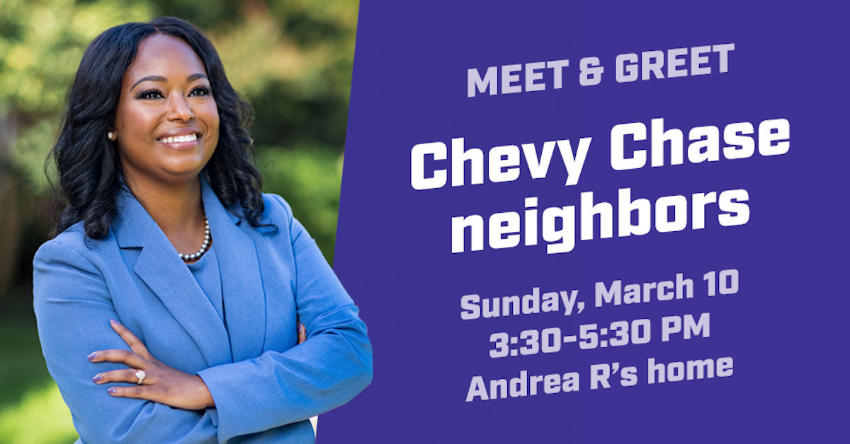 Join my Meet & Greet in Chevy Chase · Janeese for Ward 4