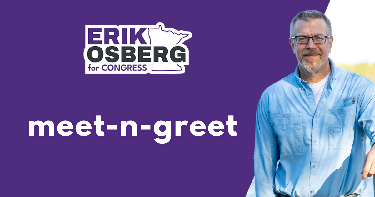 Join Erik at the Grant County DFL Steak Fry