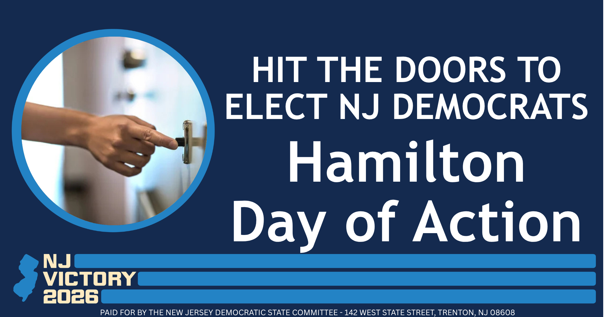 Days of Action in Hamilton Township: Hit the Doors to Elect NJ Democrats image