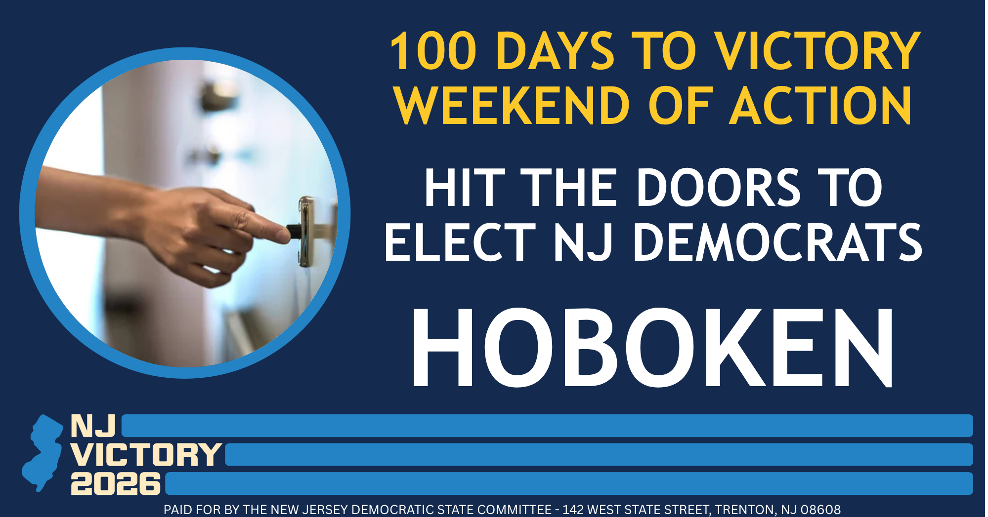Hit the Doors to Elect NJ Democrats in HOBOKEN image