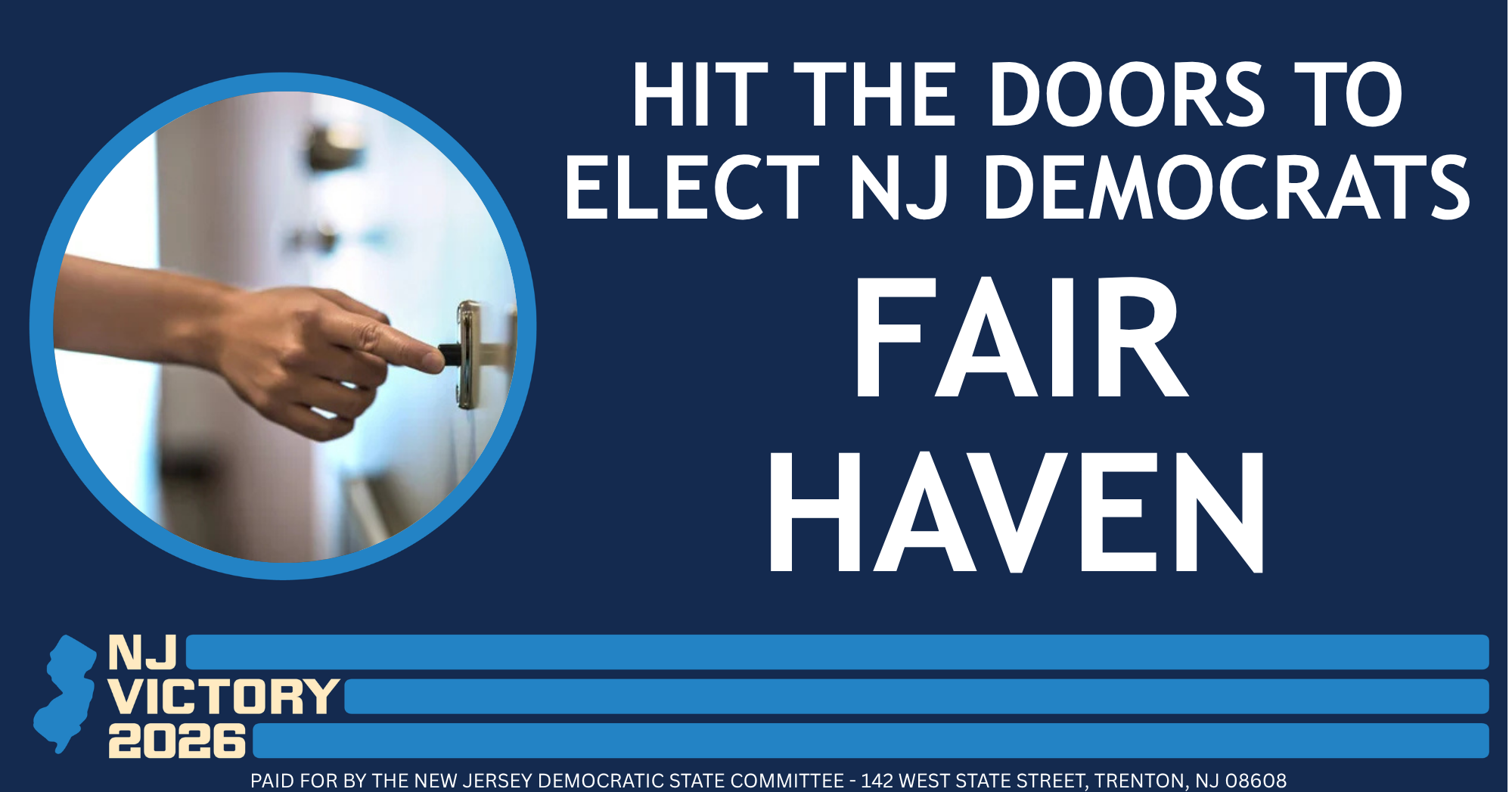 Knock Doors in Fair Haven for New Jersey Democrats image