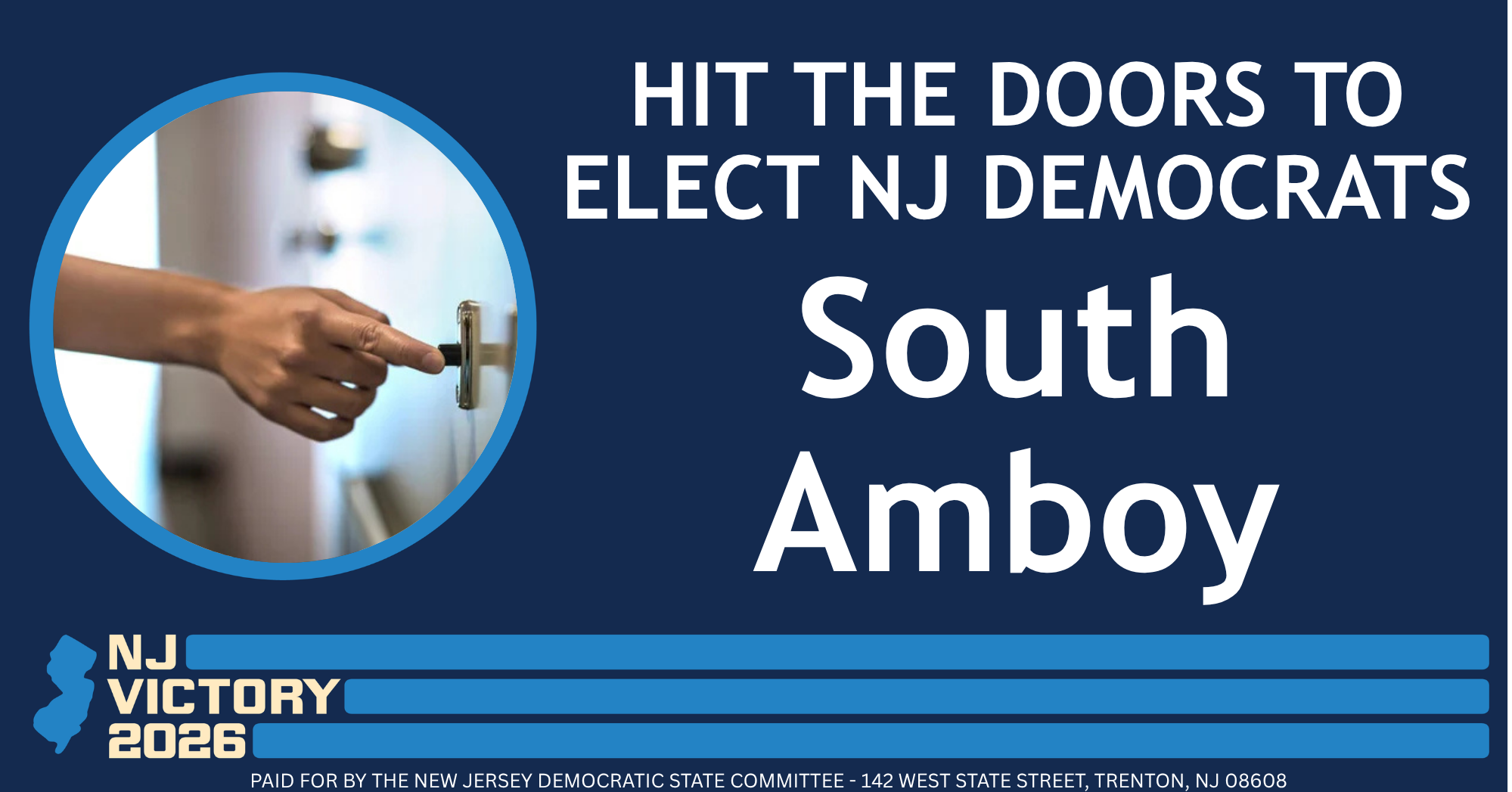 Knock Doors in South Amboy for New Jersey Democrats image