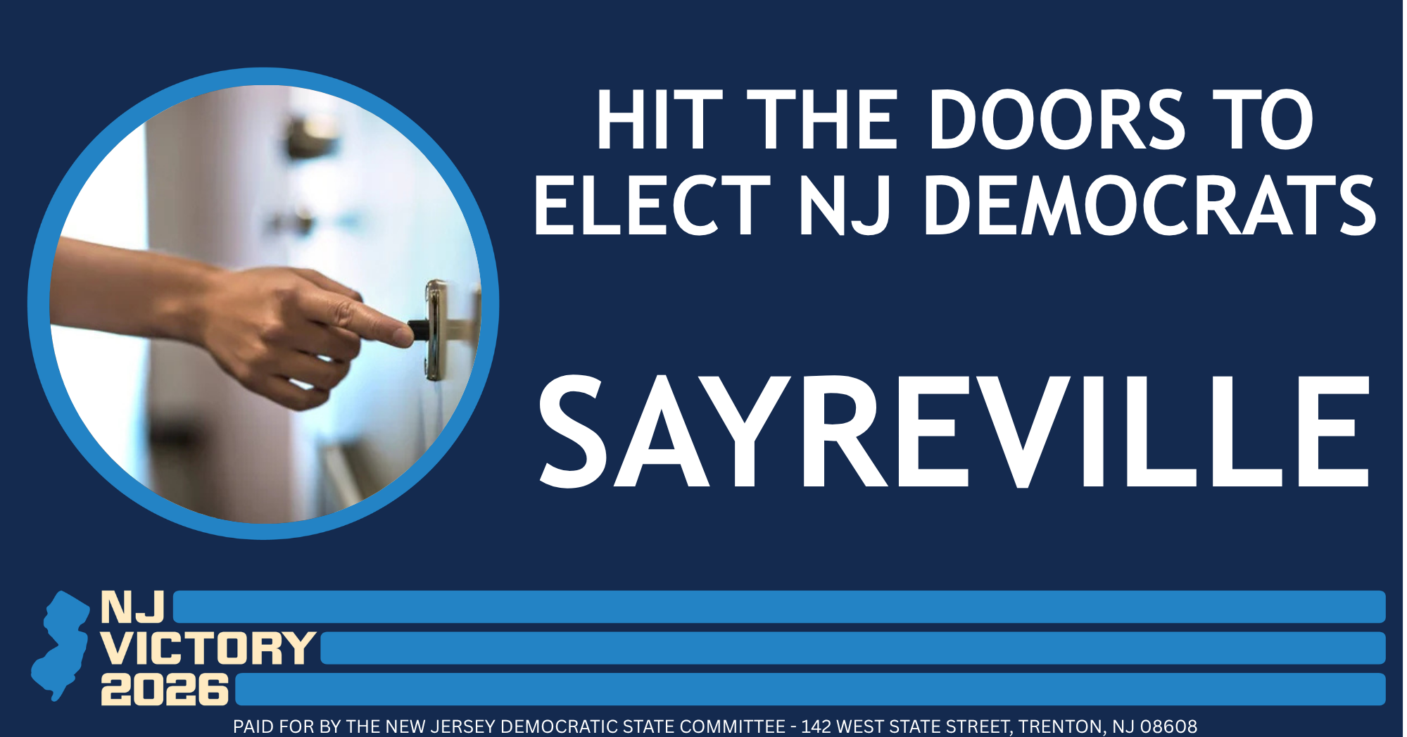 Hit the Doors to Elect NJ Democrats in SAYREVILLE image
