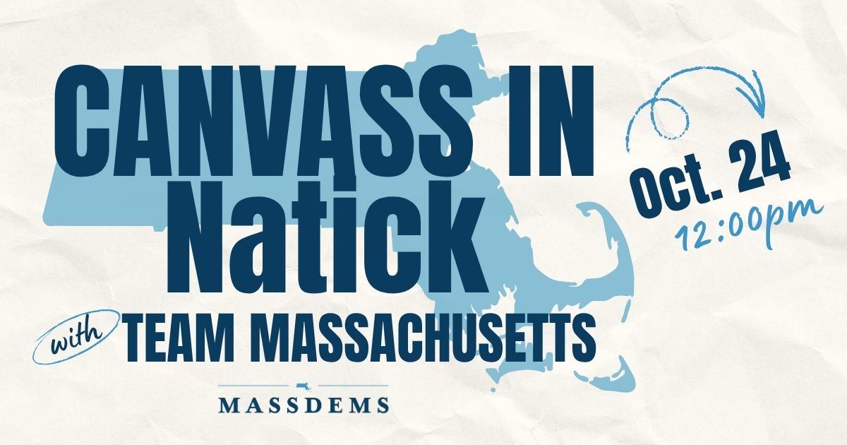 Canvass with Team Massachusetts in Natick! image