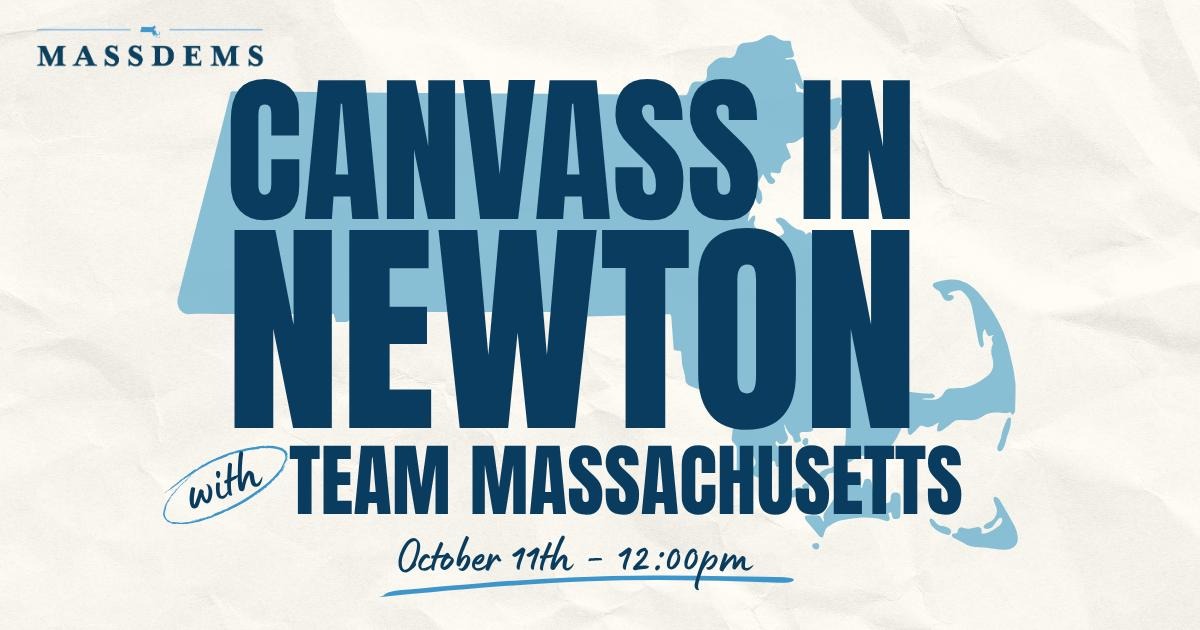 Canvass with Team Massachusetts in Newton! image