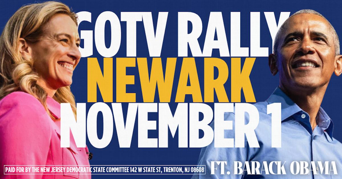Rally with BARACK OBAMA and MIKIE SHERRILL to Get Out the Vote for NJ ...