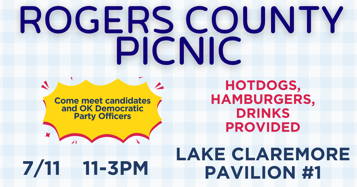 Rogers County Annual Picnic organized by Oklahoma Democratic Party