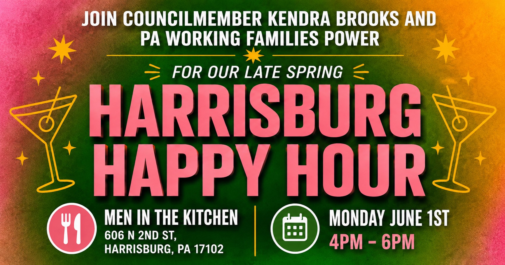 WFPower Happy Hour in Harrisburg! · LD18 Democrats
