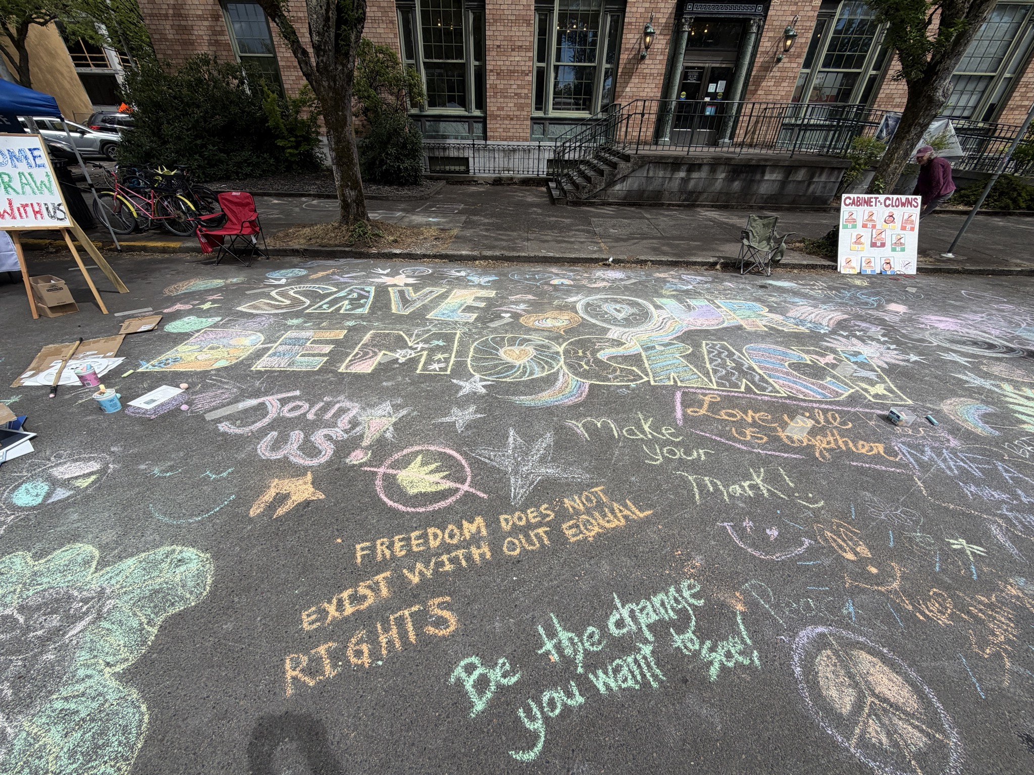 Community Chalk Mural and Tabling  at South Foodbank’s Giant 25th Birthday Celebration