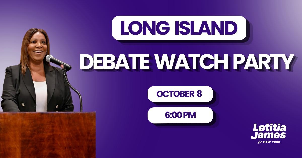 Long Island Tish James Debate Watch Party! image