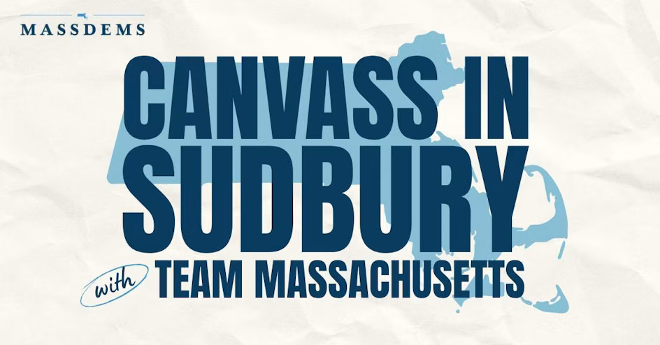 Team Massachusetts Canvass in Sudbury image