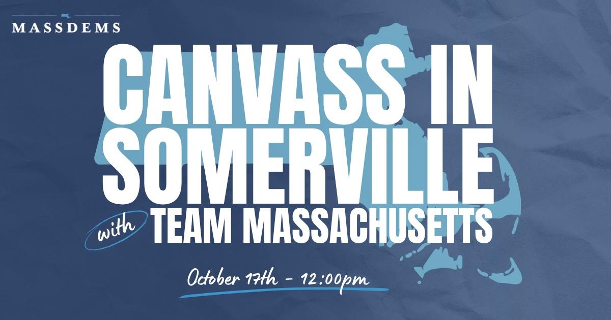 Canvass with Team Massachusetts in Somerville! image