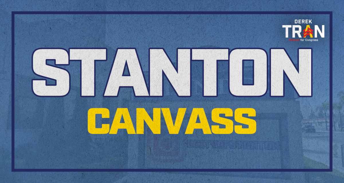 Join us for a SPOOKY GOTV CANVASS in Stanton to Defend CA-45 and Re-elect Derek Tran! image