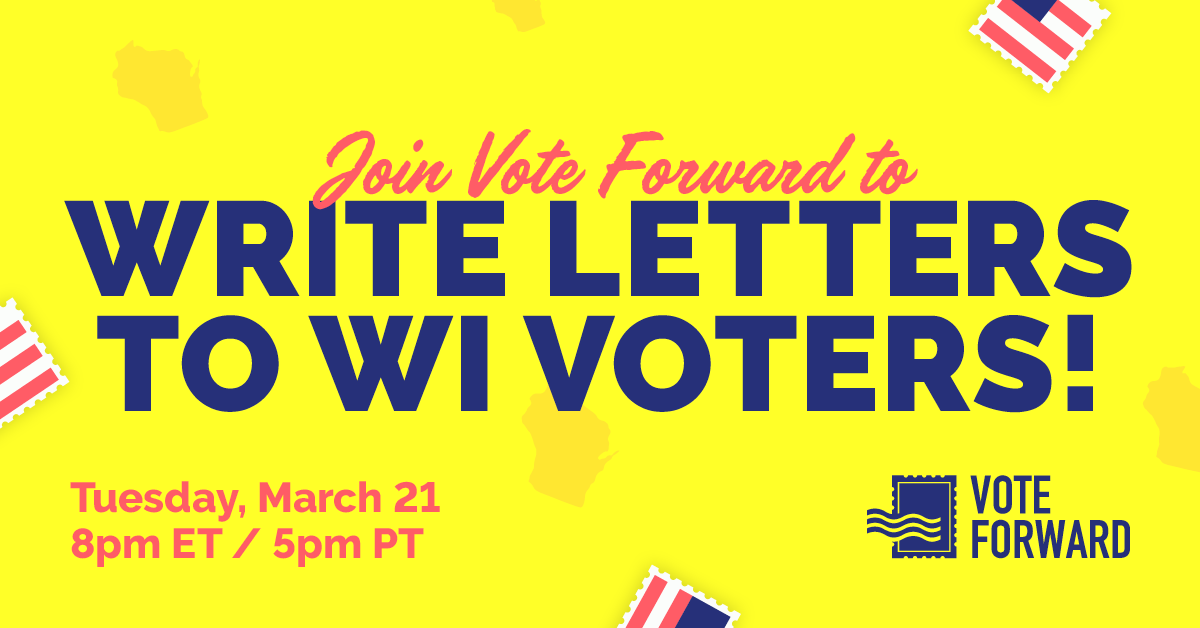 Write Letters to Wisconsin with Vote Forward · Mobilize