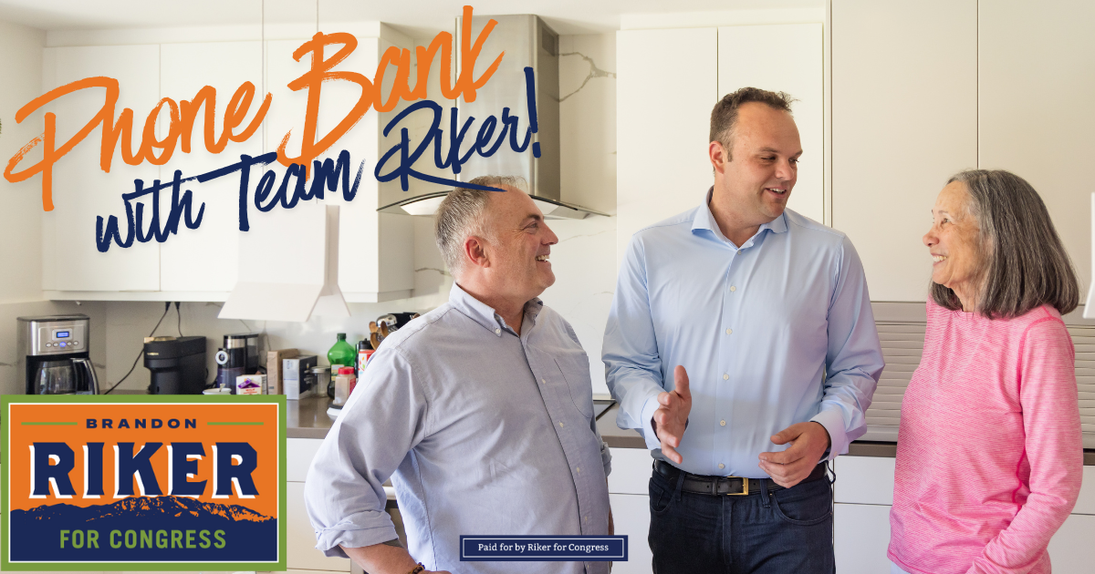 In-Person Phone Bank for Team Riker! · Mobilize