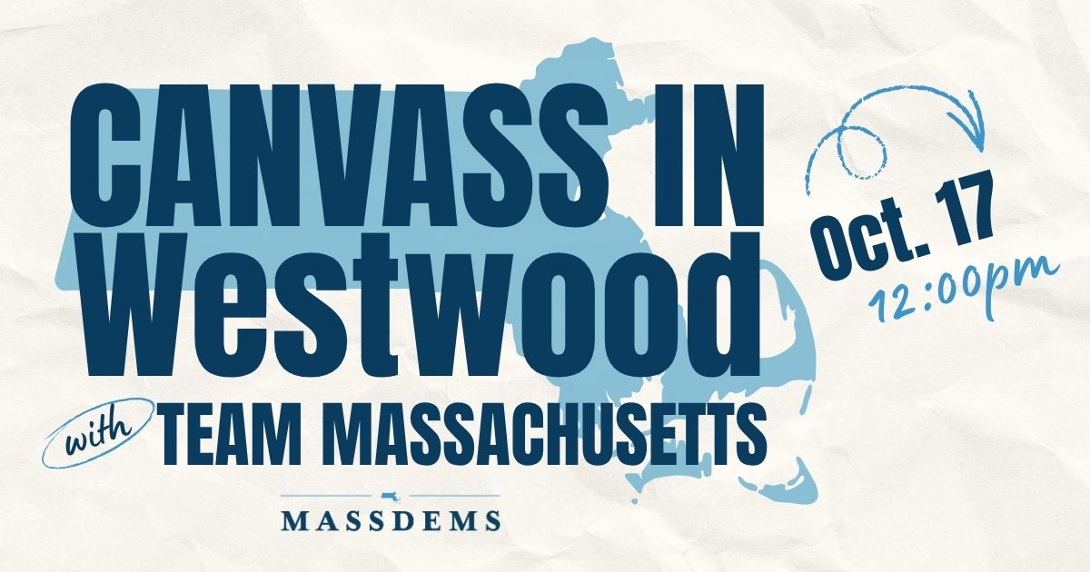 Canvass with Team Massachusetts in Westwood! image