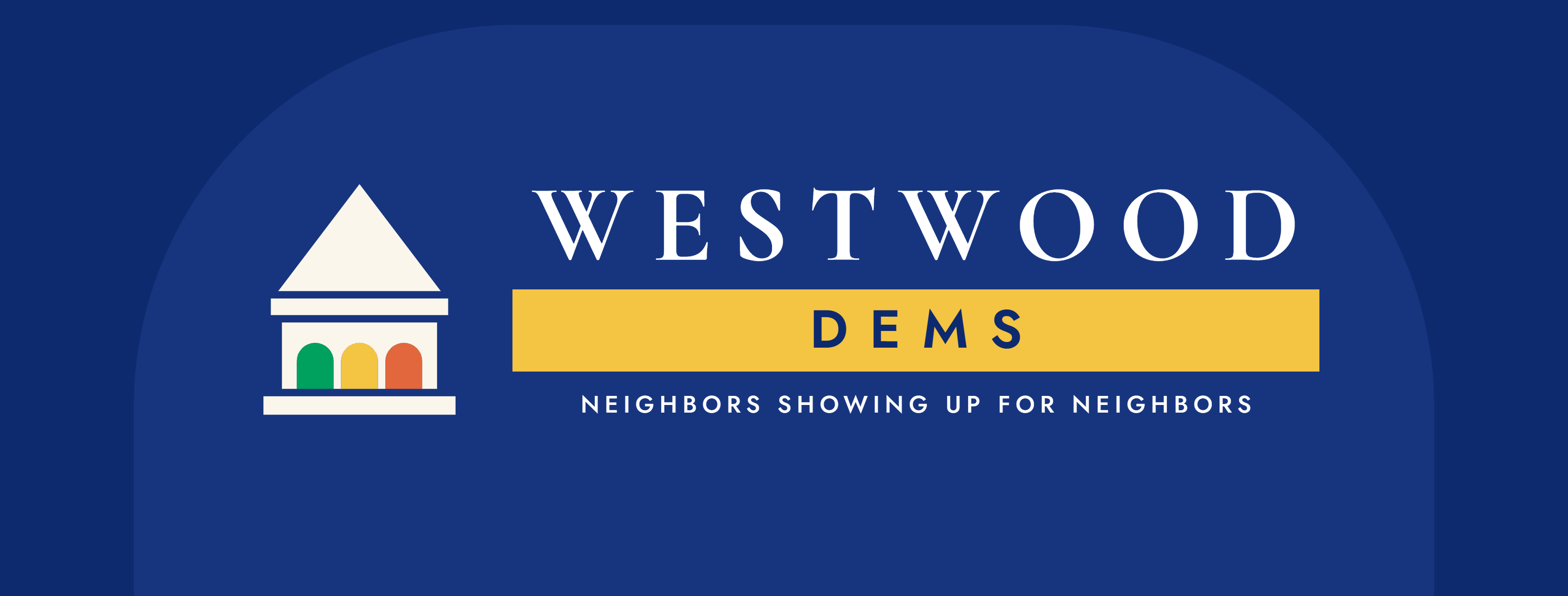Postcard writing with Westwood Dems