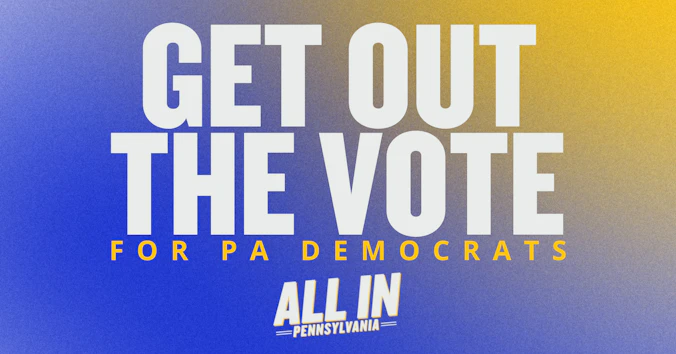 UPenn Get Out The Vote Friend Bank organized by All In PA 2022
