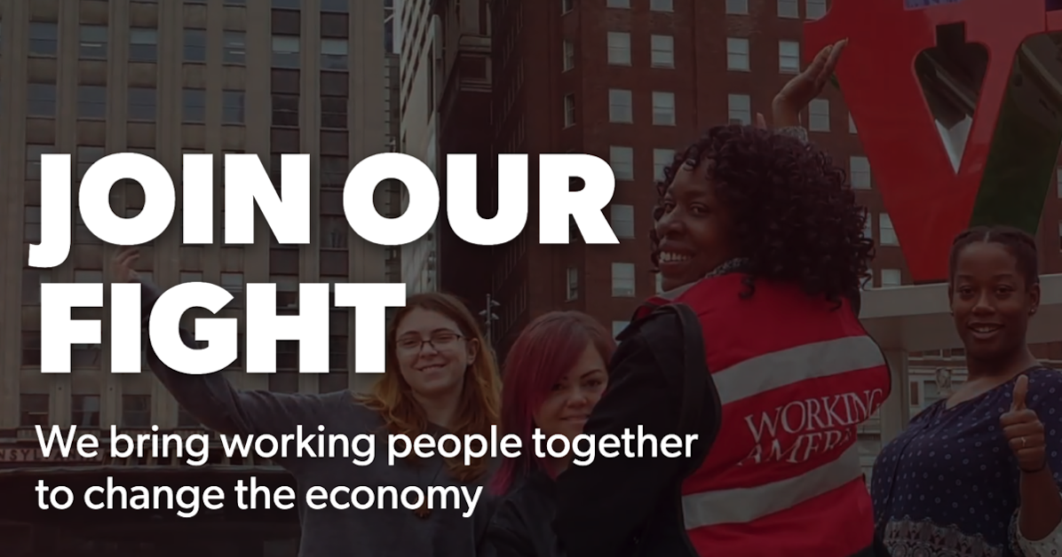 Healthcare for Working America Letters · Mobilize