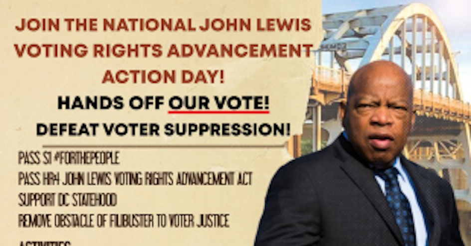 John Lewis Voter Advancement Day Votercade organized by John Lewis Voting Rights Advancement Day